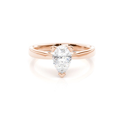 Rose Gold Solitaire Diamond Rings