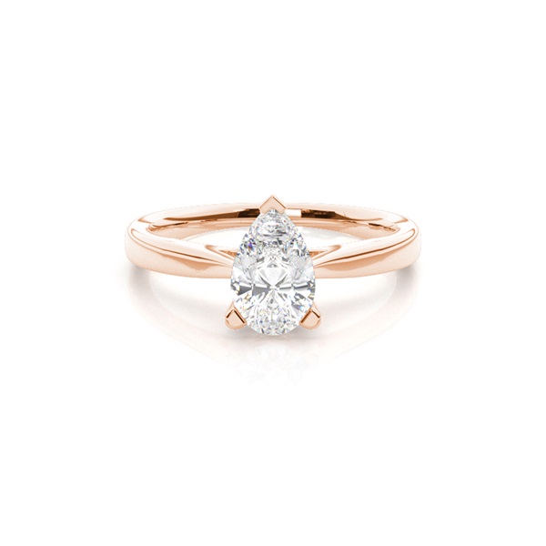 3 Prong Setting Plain Engagement Ring