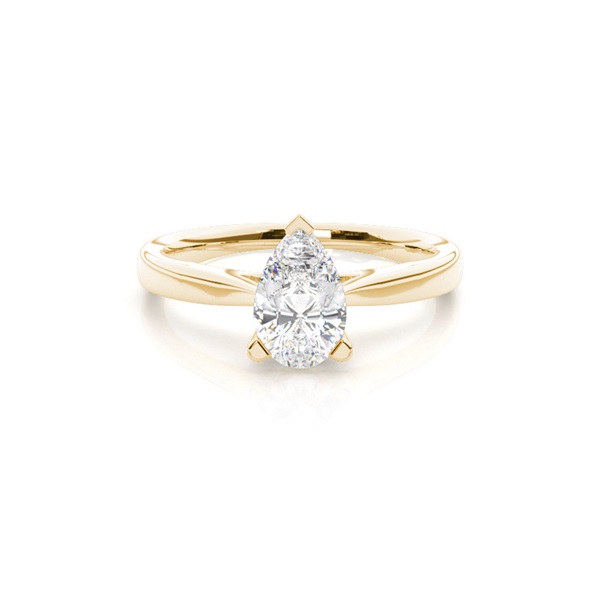 3 Prong Setting Plain Engagement Ring