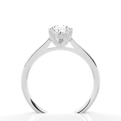 Pear Solitaire Diamond Rings