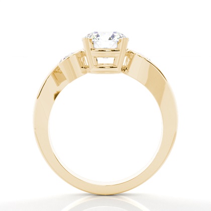 Brilliant Gelbgold Trilogie Verlobungsringe