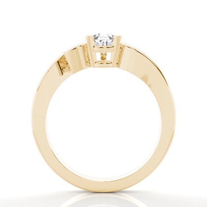 Verlobungsring mit drei birnenförmigen Diamanten in Krappenfassung