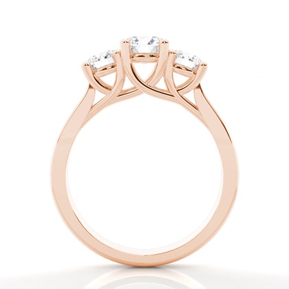 Diamantenring in einer Krappenfassung