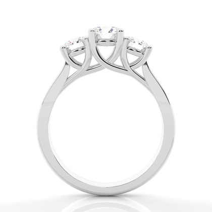 Brilliant Platin Trilogie Verlobungsringe
