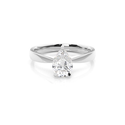Pear Shaped Diamond Engagement Rings