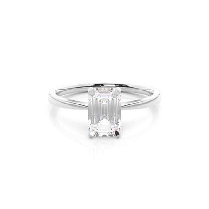 Emerald Cut Diamond Engagement Rings