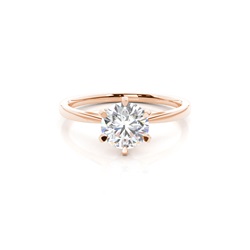Diamantenring in einer Krappenfassung