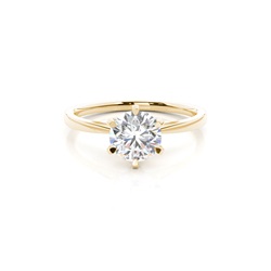 Prong Setting Plain Engagement Ring