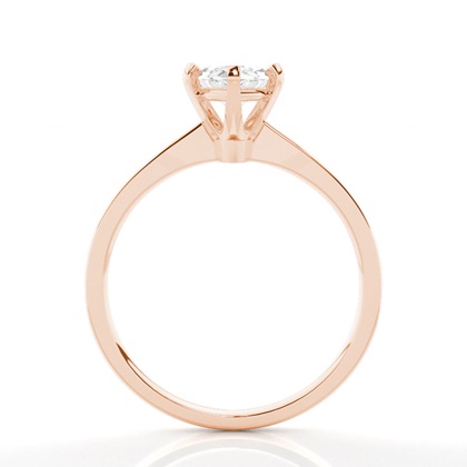 Diamantenring in einer Krappenfassung