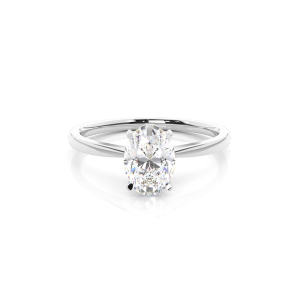 Prong Setting Plain Engagement Ring