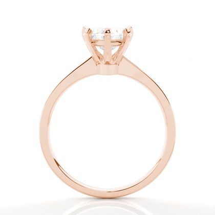 Diamantenring in einer Krappenfassung