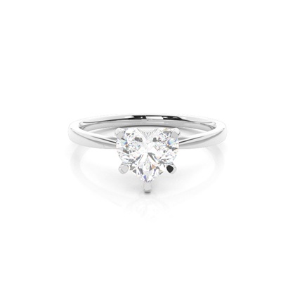 Silver Diamond Engagement Rings