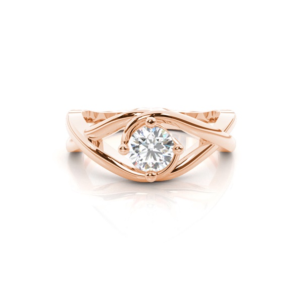 4 Prong Setting Plain Engagement Ring