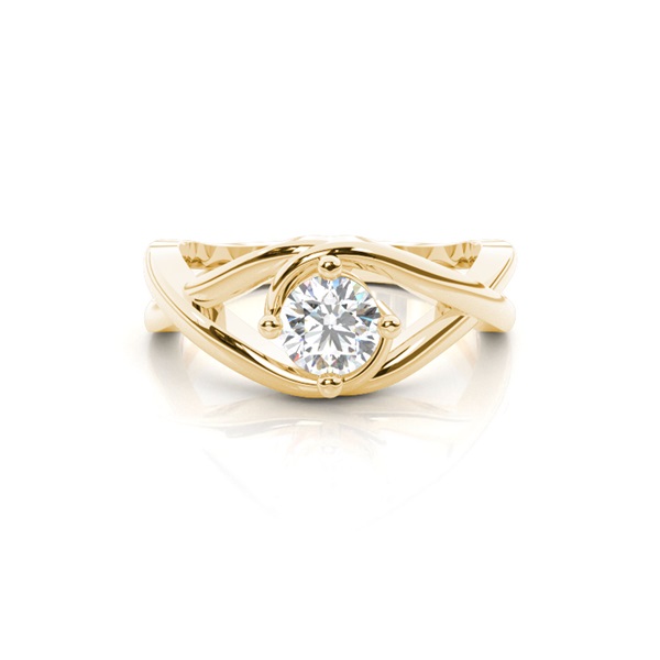 4 Prong Setting Plain Engagement Ring