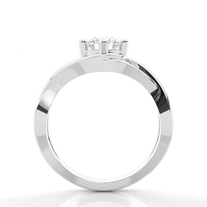 4 Prong Setting Plain Engagement Ring