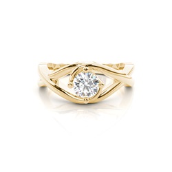 4 Prong Setting Plain Engagement Ring