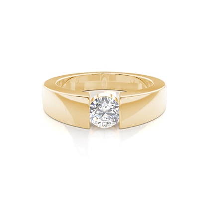 Yellow Gold Solitaire Diamond Engagement Rings