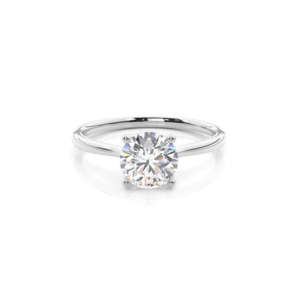 Round Solitaire Diamond Rings