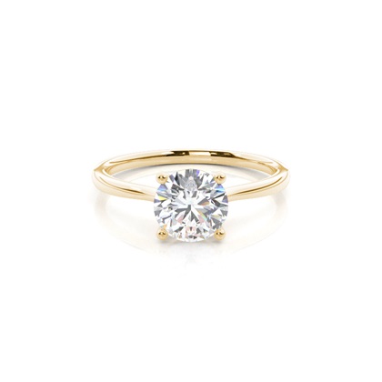 Round Solitaire Diamond Rings