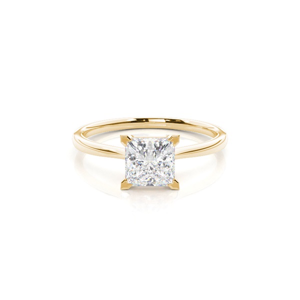 4 Prong Setting Plain Engagement Ring
