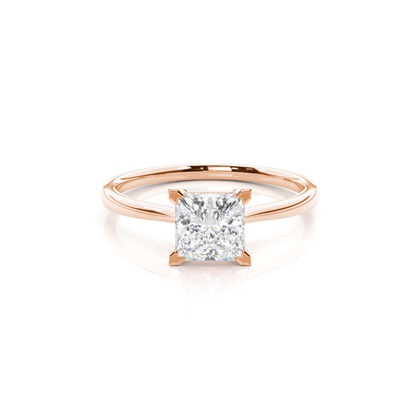 Rose Gold Solitaire Diamond Rings