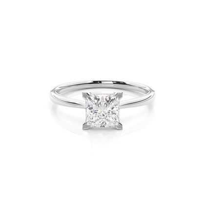 4 Prong Setting Plain Engagement Ring