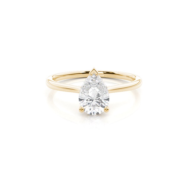 4 Prong Setting Plain Engagement Ring