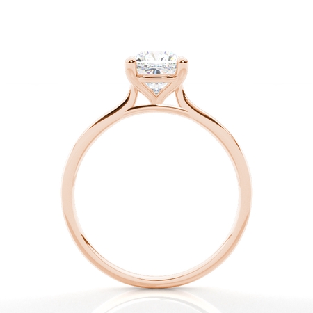 Diamantenring in einer Krappenfassung