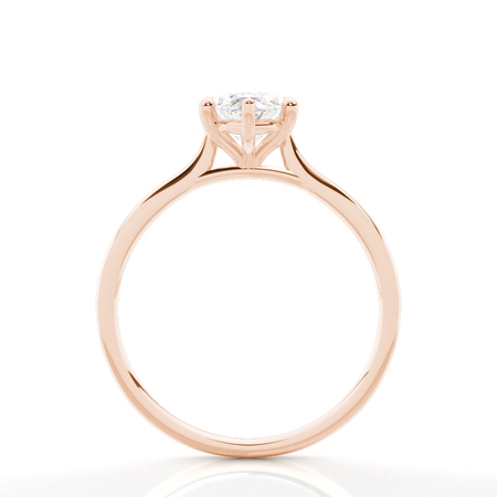 Diamantenring in einer Krappenfassung