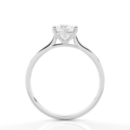 Diamantenring in einer Krappenfassung