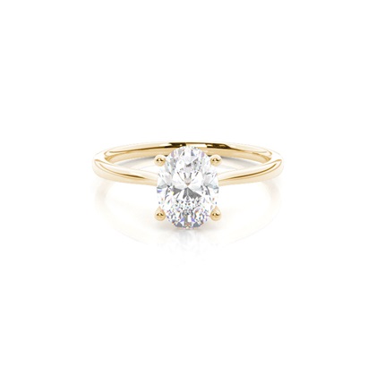 Oval Solitaire Diamond Rings