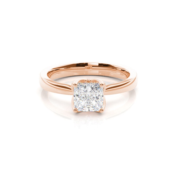 4 Prong Setting Plain Engagement Ring