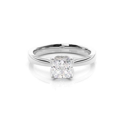 4 Prong Setting Plain Engagement Ring