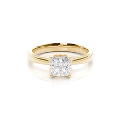 4 Prong Setting Plain Engagement Ring