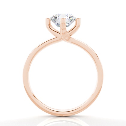 Rose Gold Solitaire Diamond Rings