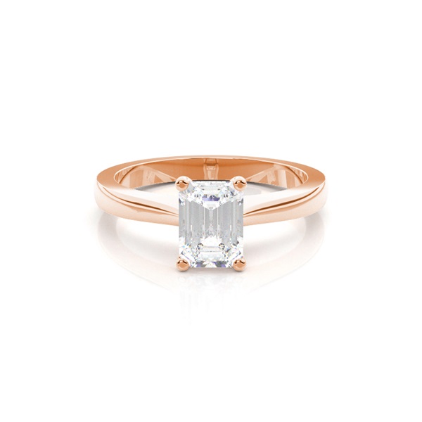 4 Prong Setting Plain Engagement Ring