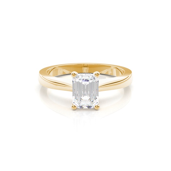 4 Prong Setting Plain Engagement Ring