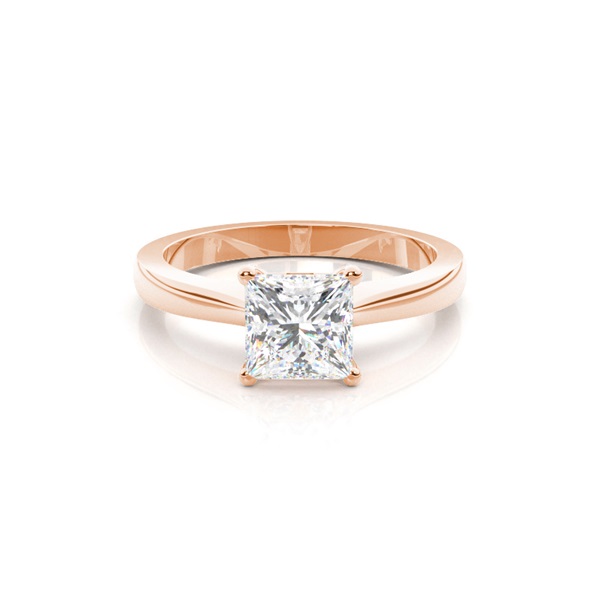 4 Prong Setting Plain Engagement Ring