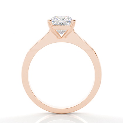 Rose Gold Solitaire Diamond Rings