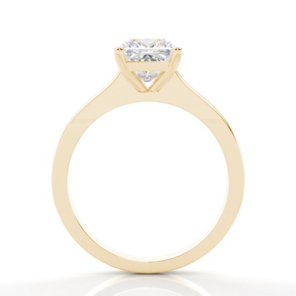 Yellow Gold Solitaire Diamond Rings 