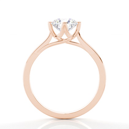 Rotgold Solitärringe Diamantringe