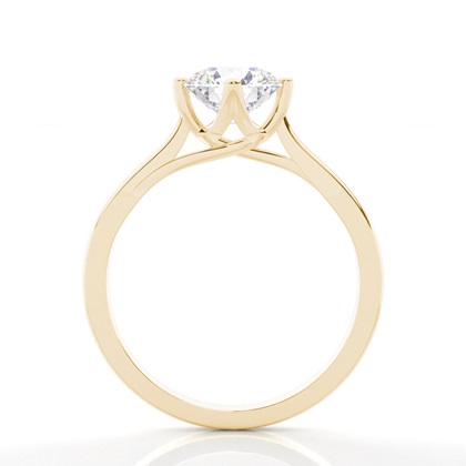 Gelbgold Solitärringe Diamantringe