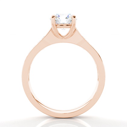 Rose Gold Side Stone Diamond Rings