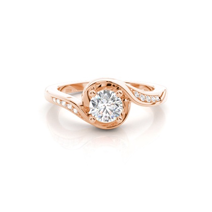 Rose Gold Diamond Engagement Rings