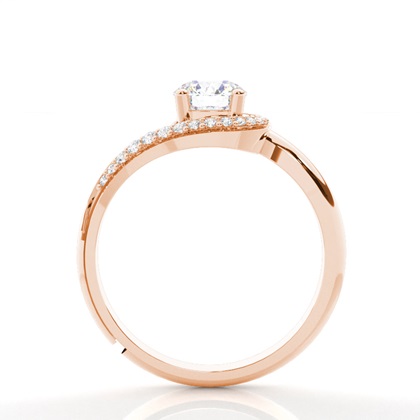 Rose Gold Diamond Engagement Rings