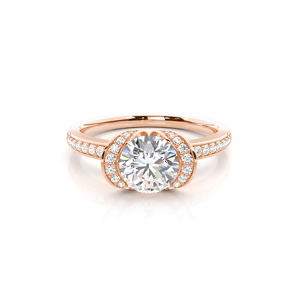 Rose Gold Diamond Engagement Rings