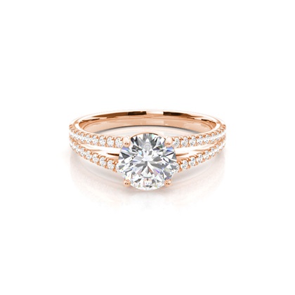 Rose Gold Diamond Engagement Rings