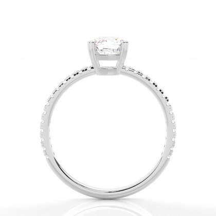 Prong Setting Side Stone Engagement Ring