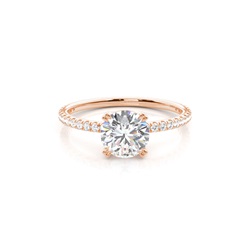 Diamant Verlobungsring in einer Balkenfassung