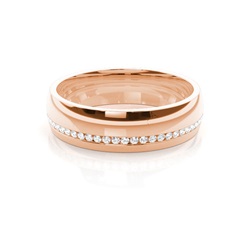Diamant Band geformt mit einem Flachen Profil 